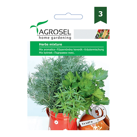 Seminte de plante aromatice mix (cimbru, marar, telina), Agrosel