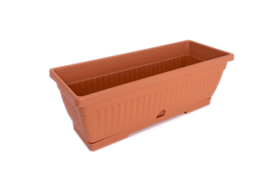 Jardiniera dreptunghiulara Harplast Verbena, plastic, teracot, 13 l, 60 cm