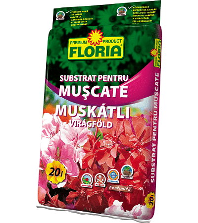 Substrat pentru muscate si plante de balcon Floria, 20 l