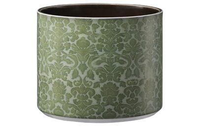 Ghiveci SK Las Vegas Ornaments, ceramica, verde, diametru 13 cm, 11 cm