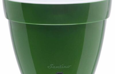 Ghiveci Santino Asti, plastic, verde